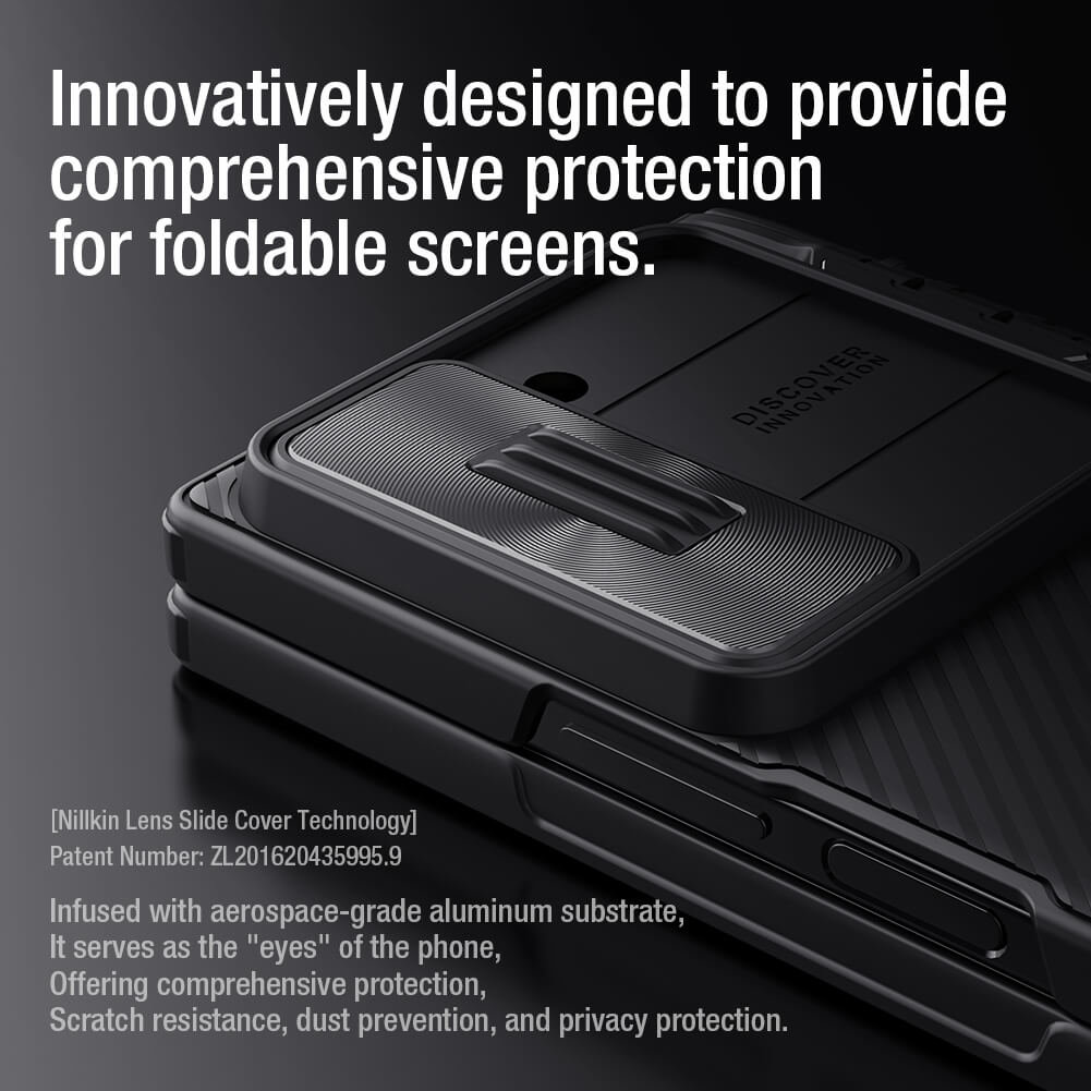 Samsung Galaxy Z Fold6 Nillkin Cam-Shield Pro Case with Kickstand - Black
