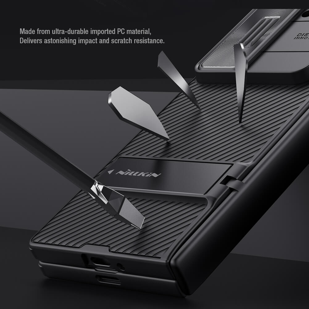 Samsung Galaxy Z Fold6 Nillkin Cam-Shield Pro Case with Kickstand - Black