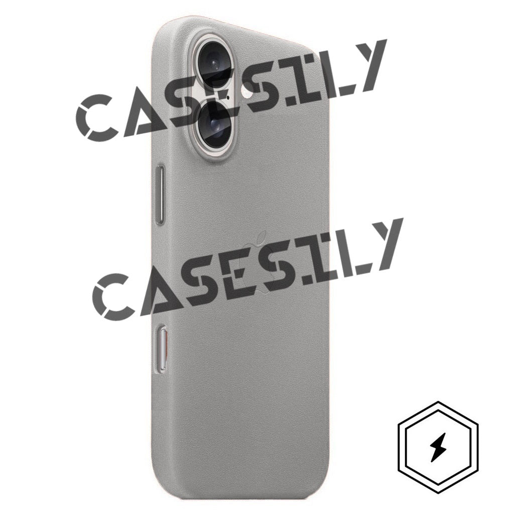 iPhone 16 Leather Back Cover Case with MagSafe - Off White