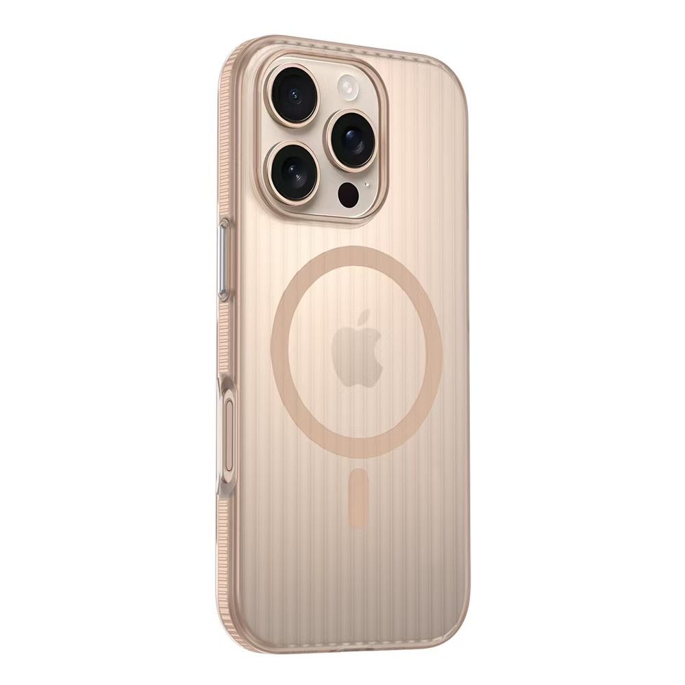 iPhone 16 Pro Max Corrugated Hybrid Matte Frosted Case with Magsafe - Desert