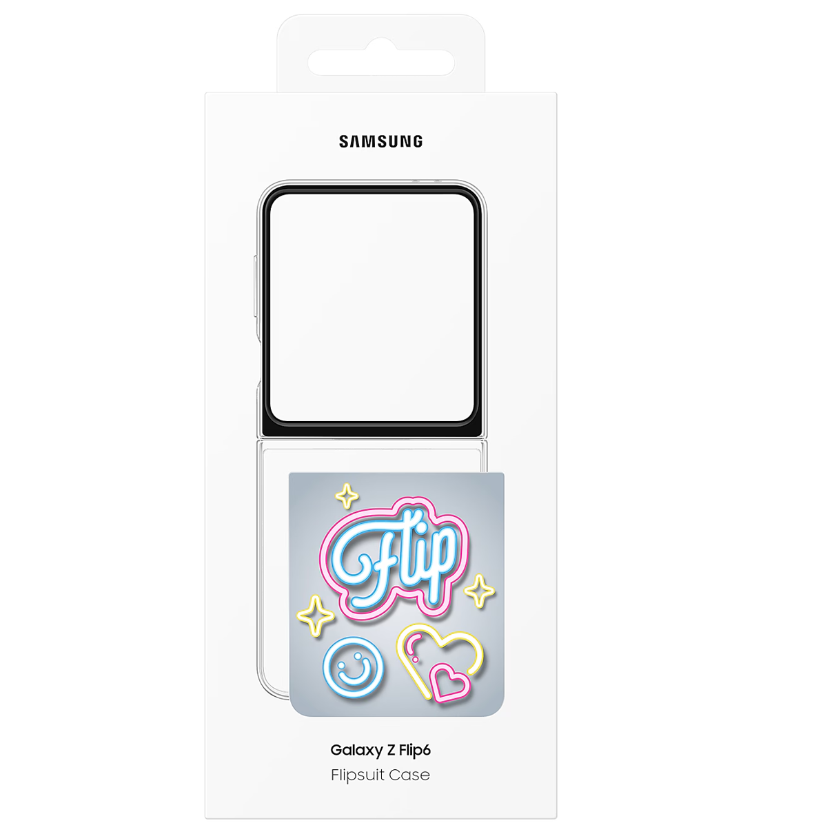 Samsung Galaxy Z Flip6 Flipsuit LED Case Transparent Protective Shell - Clear