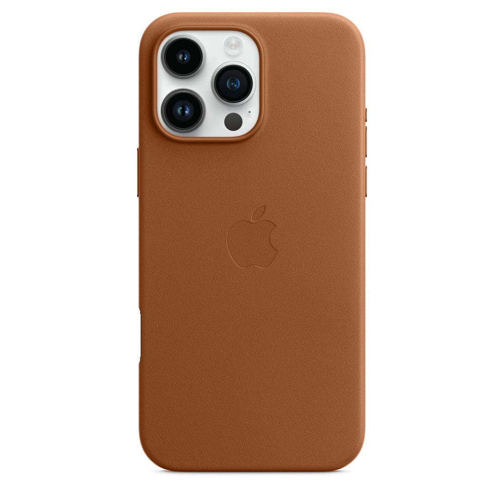 iPhone 16 Pro Leather Case with MagSafe - Saddle Brown