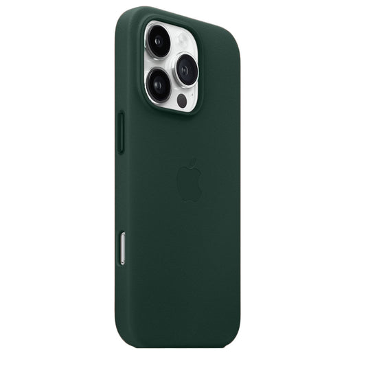 Apple iPhone 16 Pro Leather Back Cover Case - Forest Green