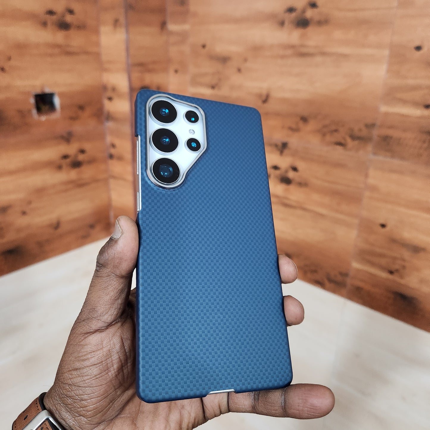 Samsung Galaxy S25 Ultra X-Level Ultathin 0.5mm Carbon Fiber Pattern Case with Magsafe - Blue