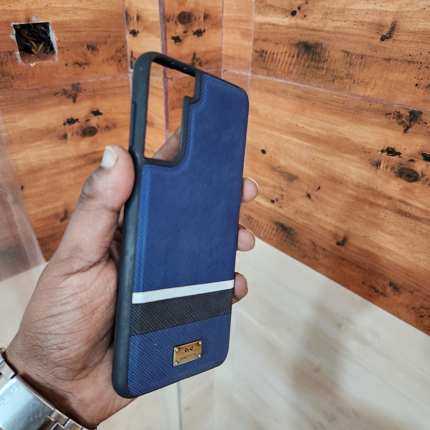 Samsung Galaxy S21 Plus Slim Profile Vegan Leather Case - Blue