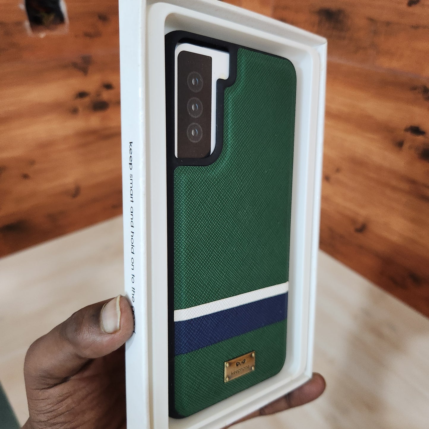 Samsung Galaxy S21 Plus Slim Profile Vegan Leather Case - Green