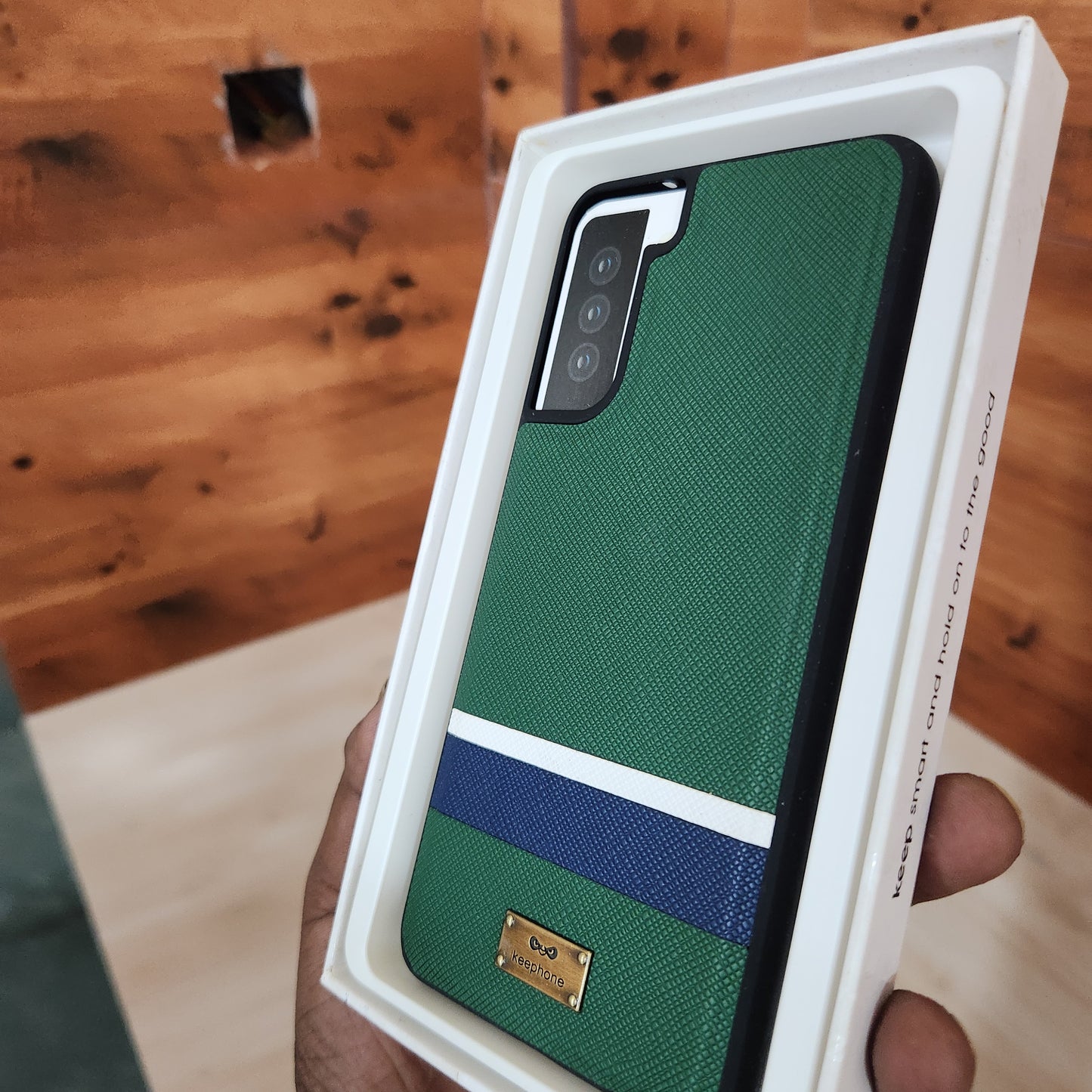 Samsung Galaxy S21 Plus Slim Profile Vegan Leather Case - Green
