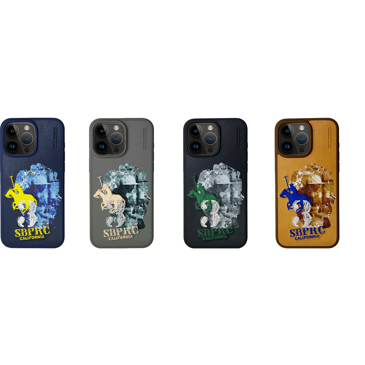 Santa Barbara Marcus Series Genuine Leather Case for iPhone 15 Pro - Black