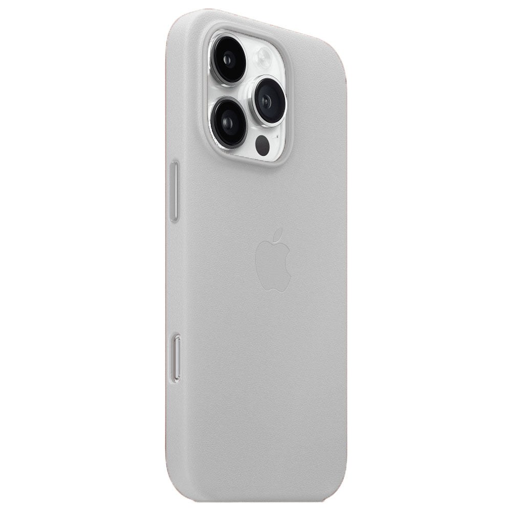 Apple iPhone 16 Pro Leather Back Cover Case - Off White