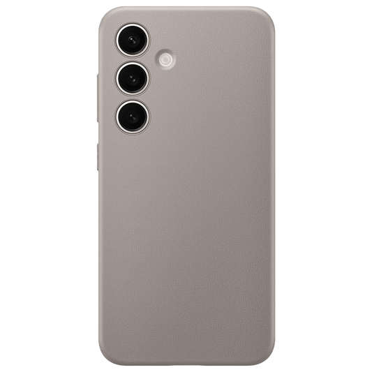 Samsung Galaxy S24 Slim Profile Vegan Leather Case - Titanium