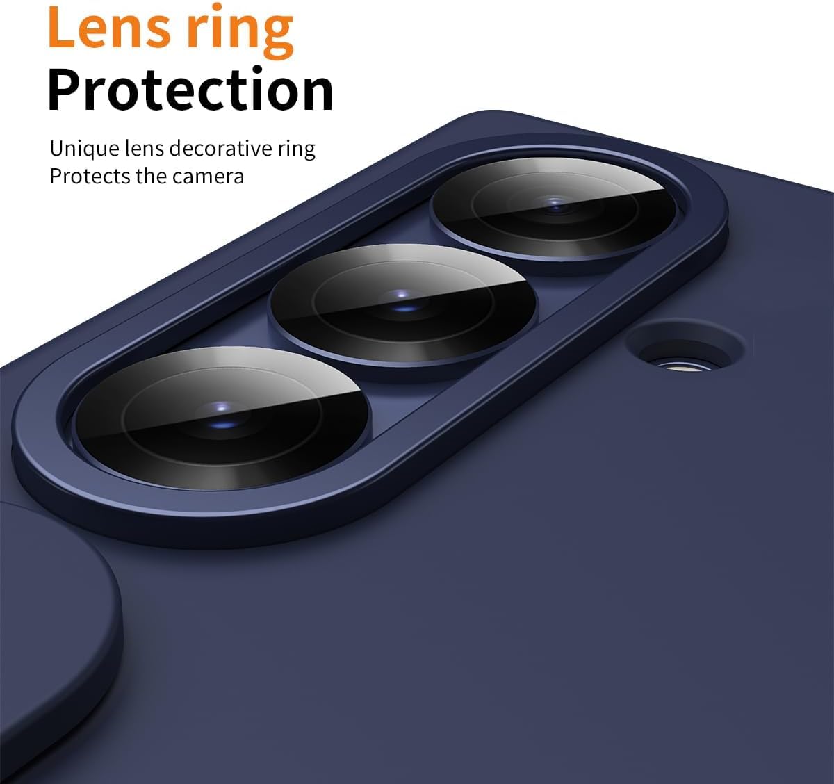 Samsung Galaxy Z Fold7 Skin Feel Case with Silicon Band, Stand & HInge Protection - Blue