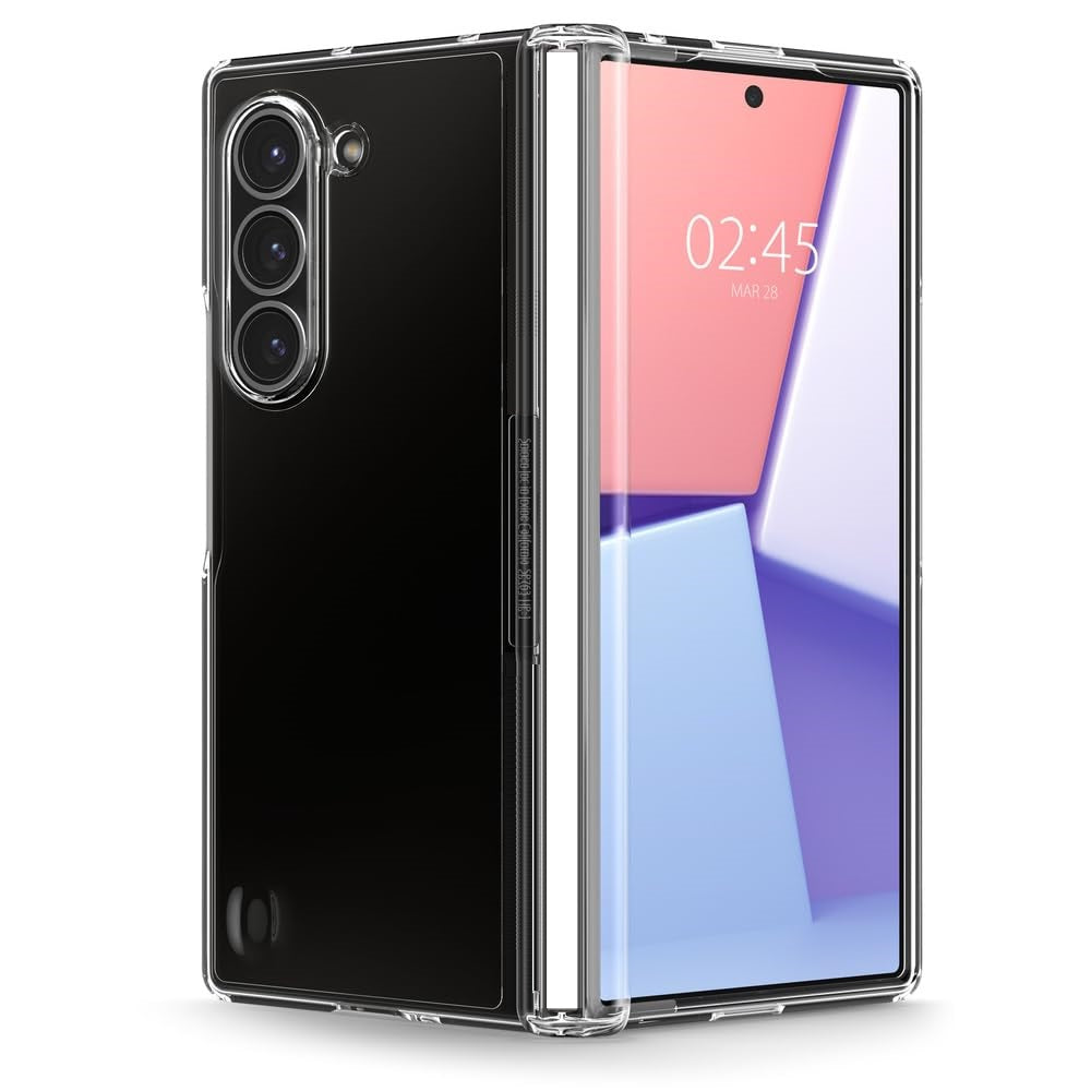 Samsung Galaxy Z Fold7 Cristal Clear Case with Hinge Protection & Front Glass - Transparent