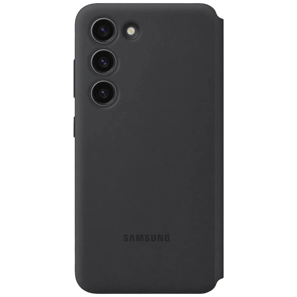 Samsung Galaxy S22 S-View Wallet Phone Case Protective Cover-Black