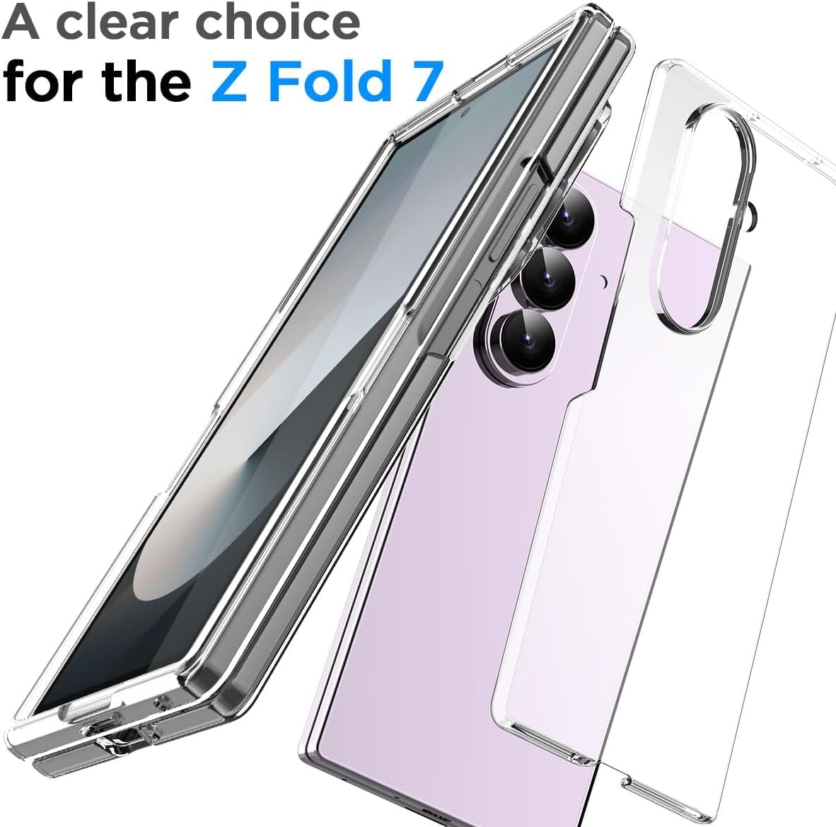 Samsung Galaxy Z Fold7 Cristal Clear Case - Transparent