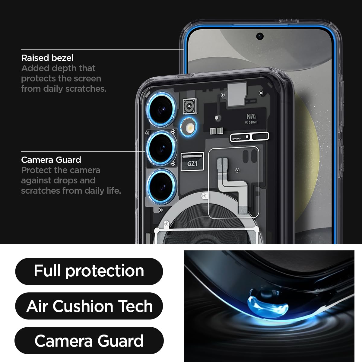 Samsung Galaxy S24 Plus Zero One Machine Shockproof Case with Magsafe - Black