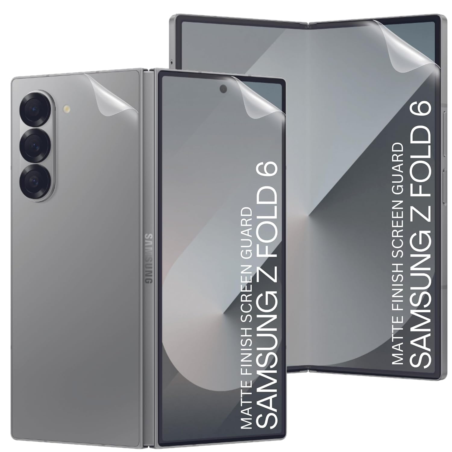 Samsung Galaxy Z Fold Hydrogel Film Protector Full Body Protection (Outer Inner Screen) Pack of Clear Glossy