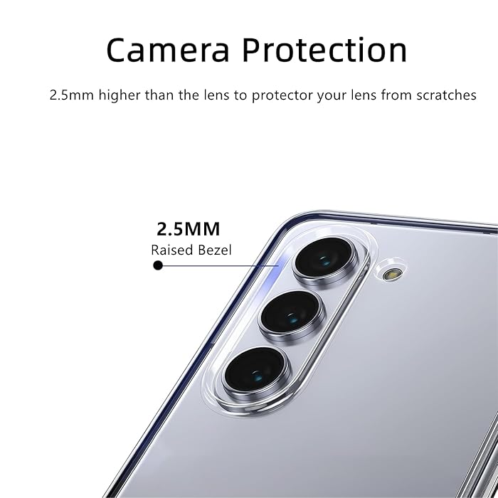 Samsung Galaxy Z Fold 5 Cristal Clear Transparent Case with S Pen - Clear