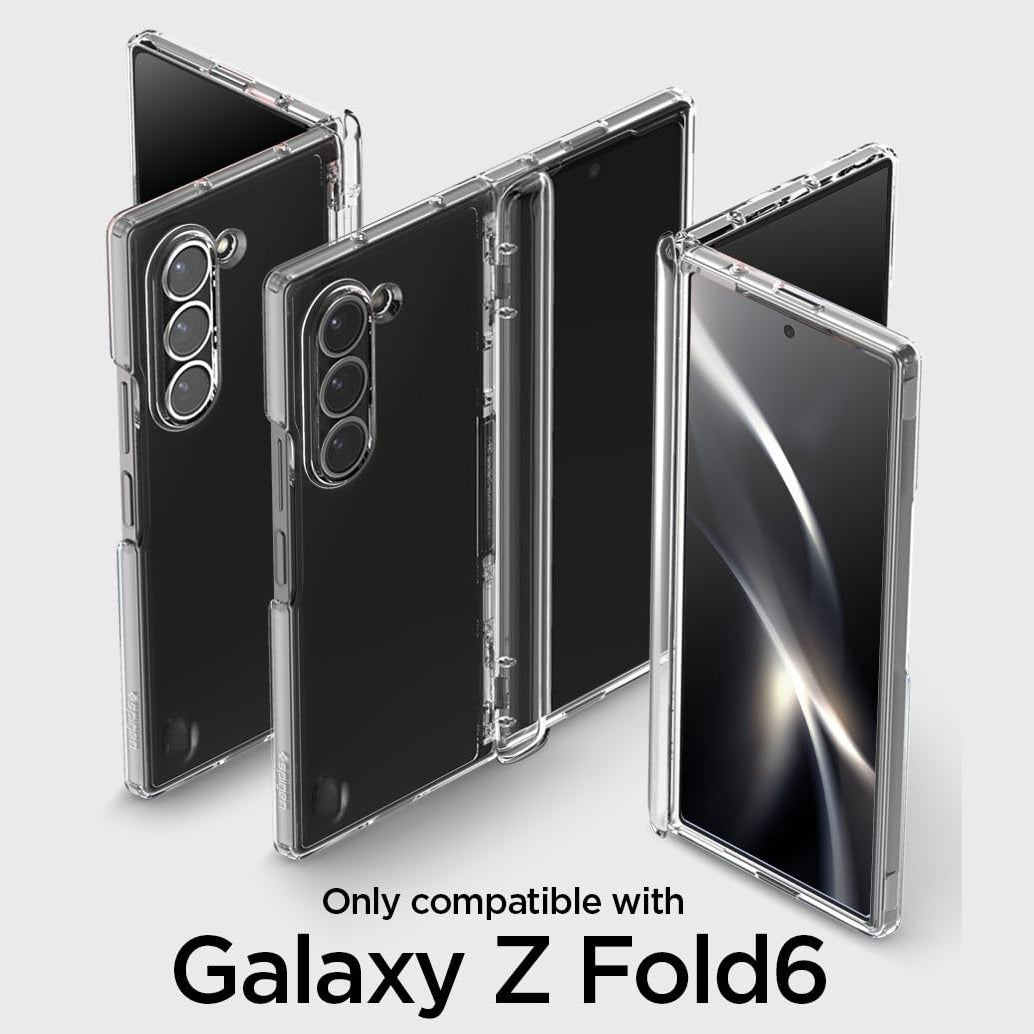Samsung Galaxy Z Fold7 Cristal Clear Case with Hinge Protection & Front Glass - Transparent