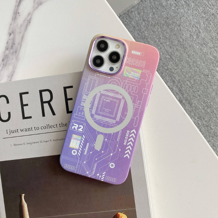 iPhone 14 Pro Max Luminous Radium Back Cover Case with Magsafe