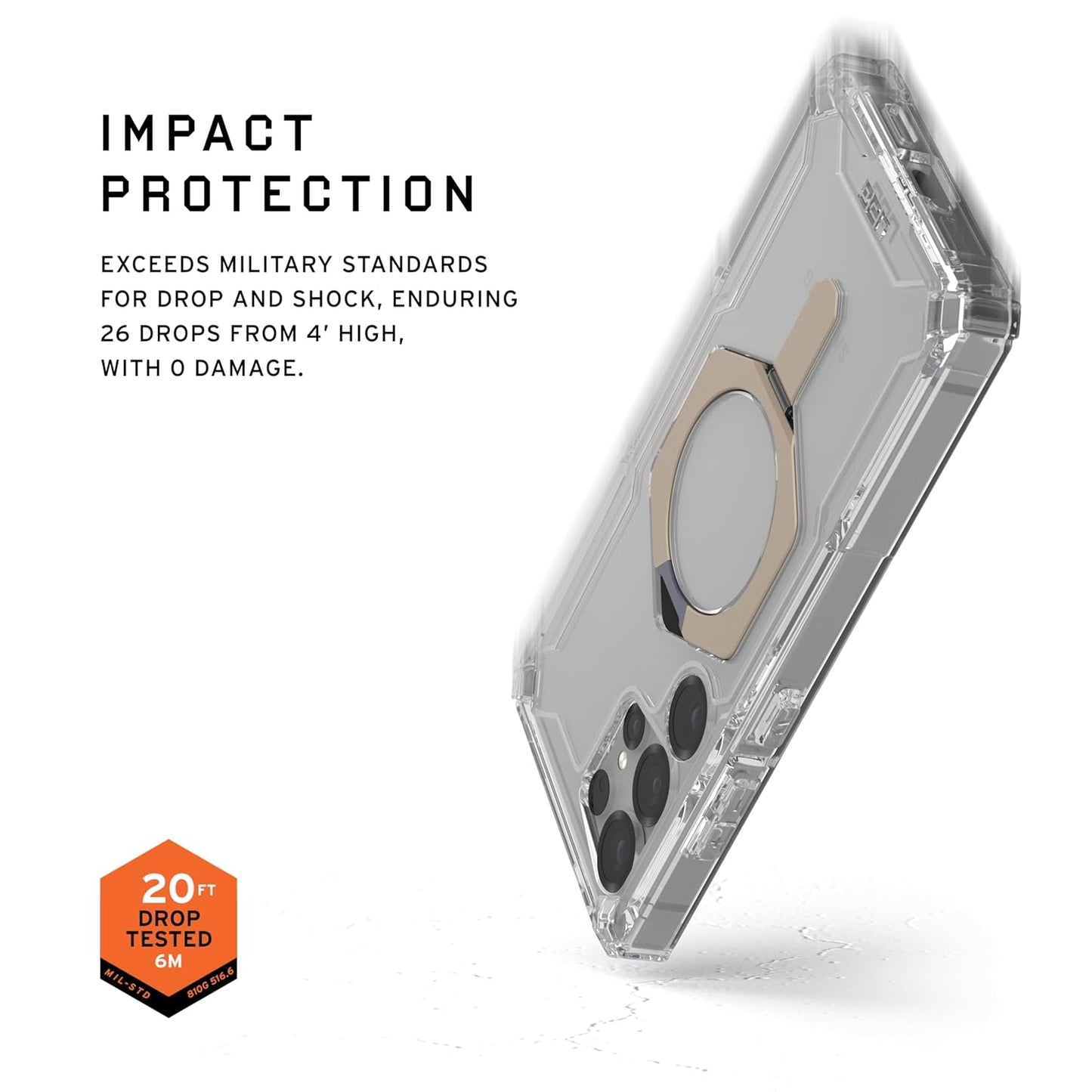 Samsung Galaxy S25 Ultra UAG Plasma XTE with MagSafe & Metal Kickstand - Clear