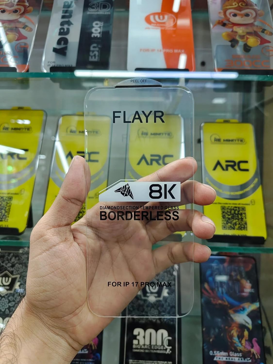8K Borderless Tempered Glass Screen Protector – Ultra-Clear Edge-to-Edge Protection for iPhones - Pack of 2