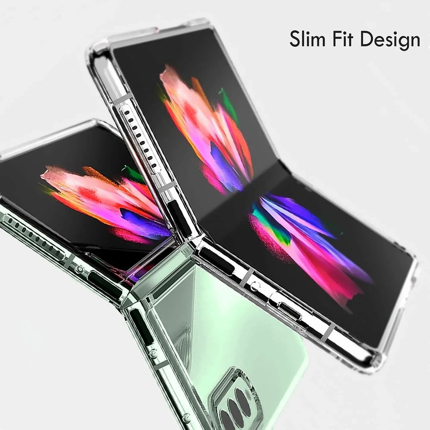 Samsung Galaxy Z Fold 4 Clear Case with Bumper Camera Protection