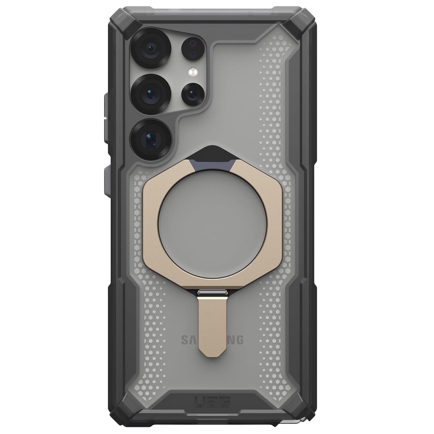 Samsung Galaxy S24 Ultra Plasma XTE Ruged Armor Case with MagSafe & Metal Kickstand - Ice