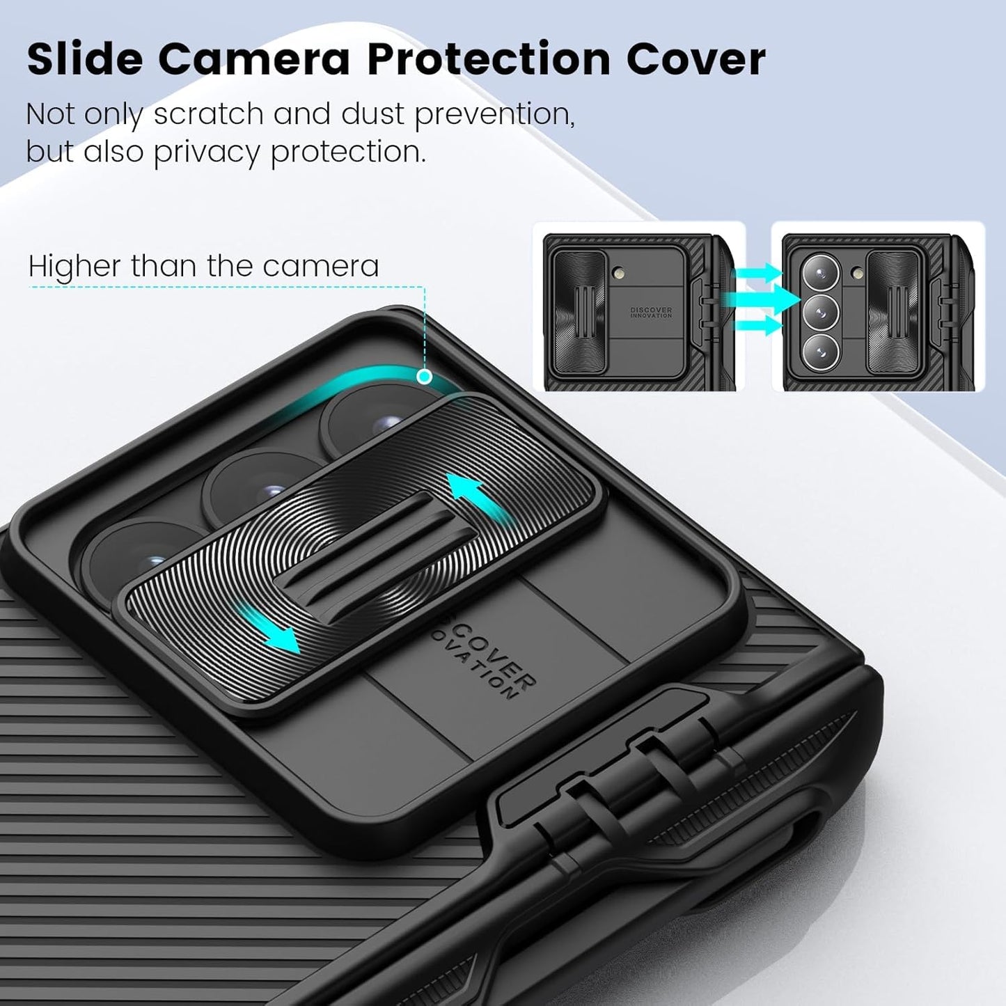 Samsung Galaxy Z Fold6 Nillkin Cam-Shield Pro Case with S Pen Holder - Black