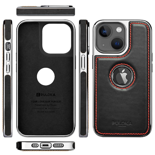 iPhone 13 Leather Case – Luxurious Premium Quality Red Leather Back Cover