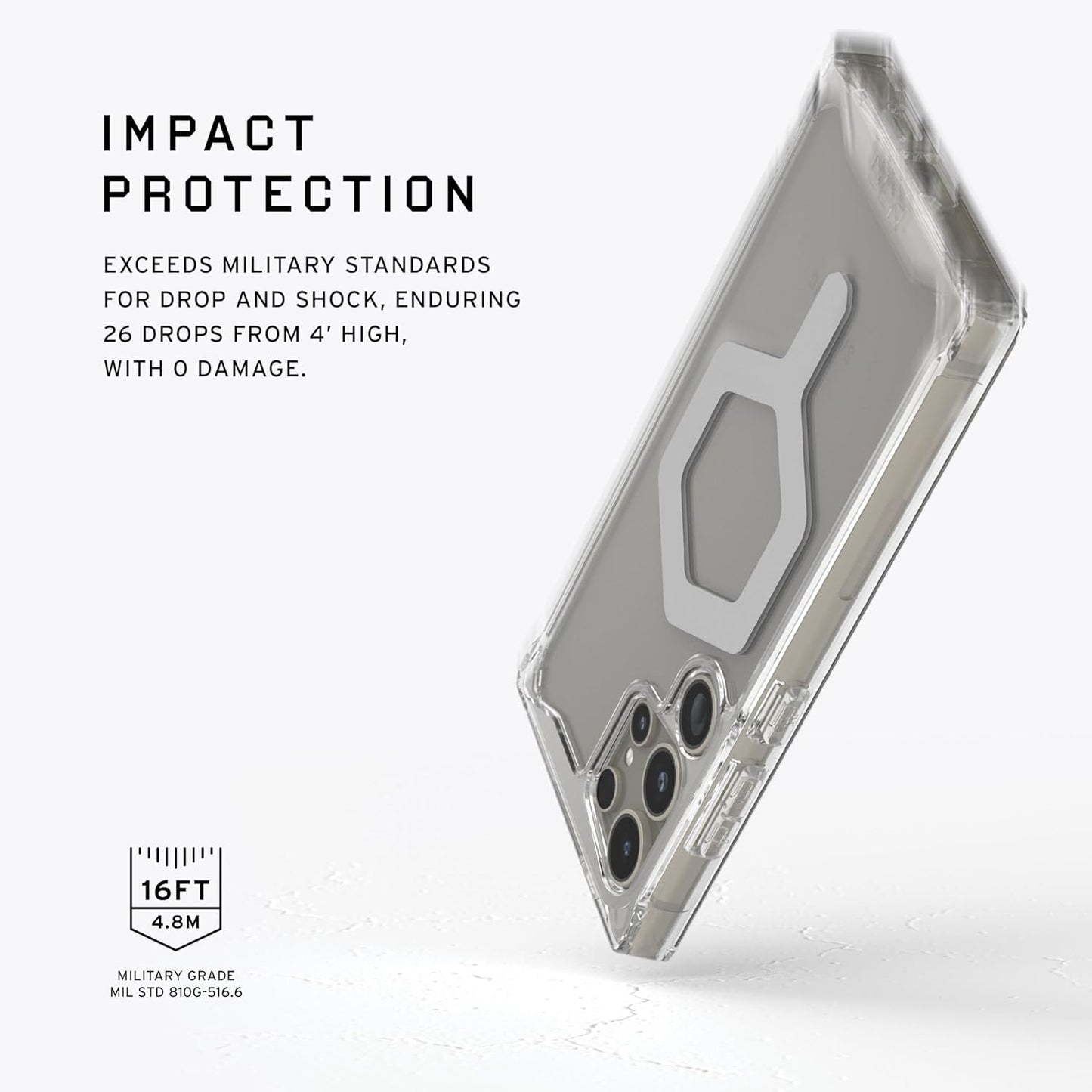 Samsung S24 Ultra UAG Plyo Pro Series Armor Protective Magesafe Case - Transparent