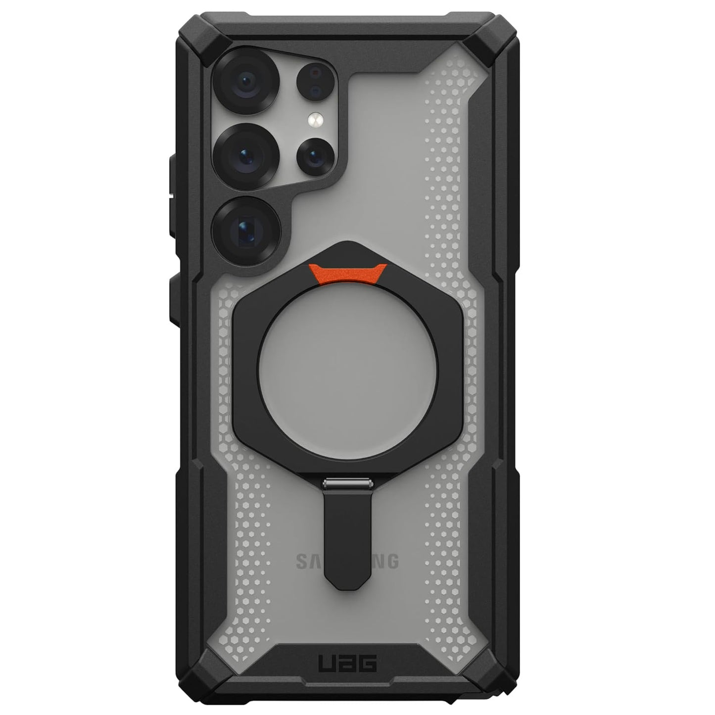 Samsung Galaxy S24 Ultra Plasma XTE Ruged Armor Case with MagSafe & Metal Kickstand - Ice Clear