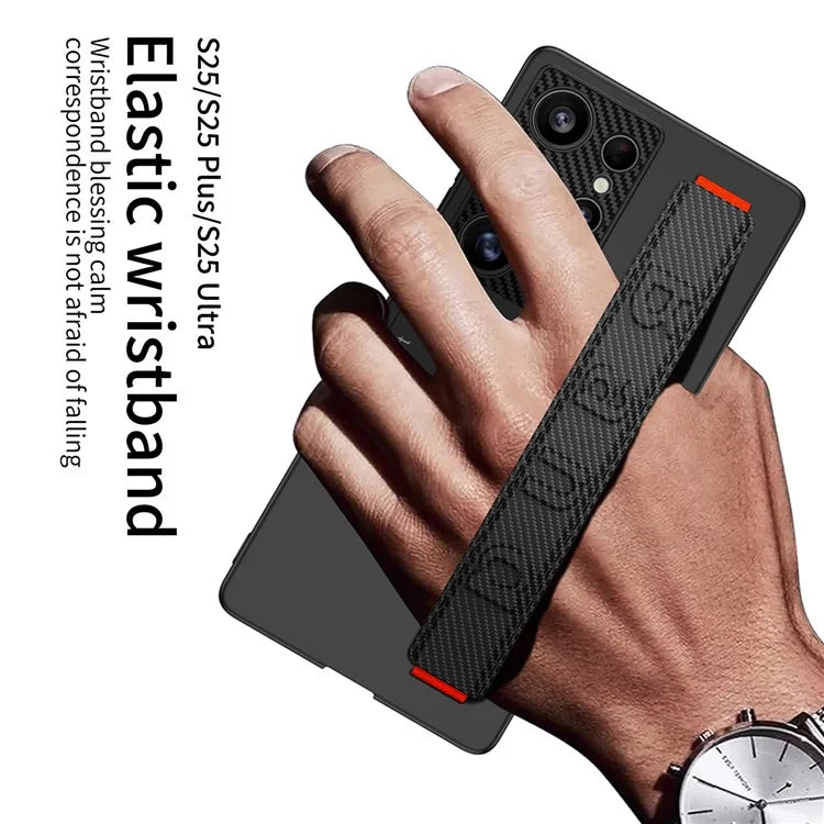 Samsung Galaxy S25 Ultra GKK Hard Shell PC Case with Wrist Band & Kickstand