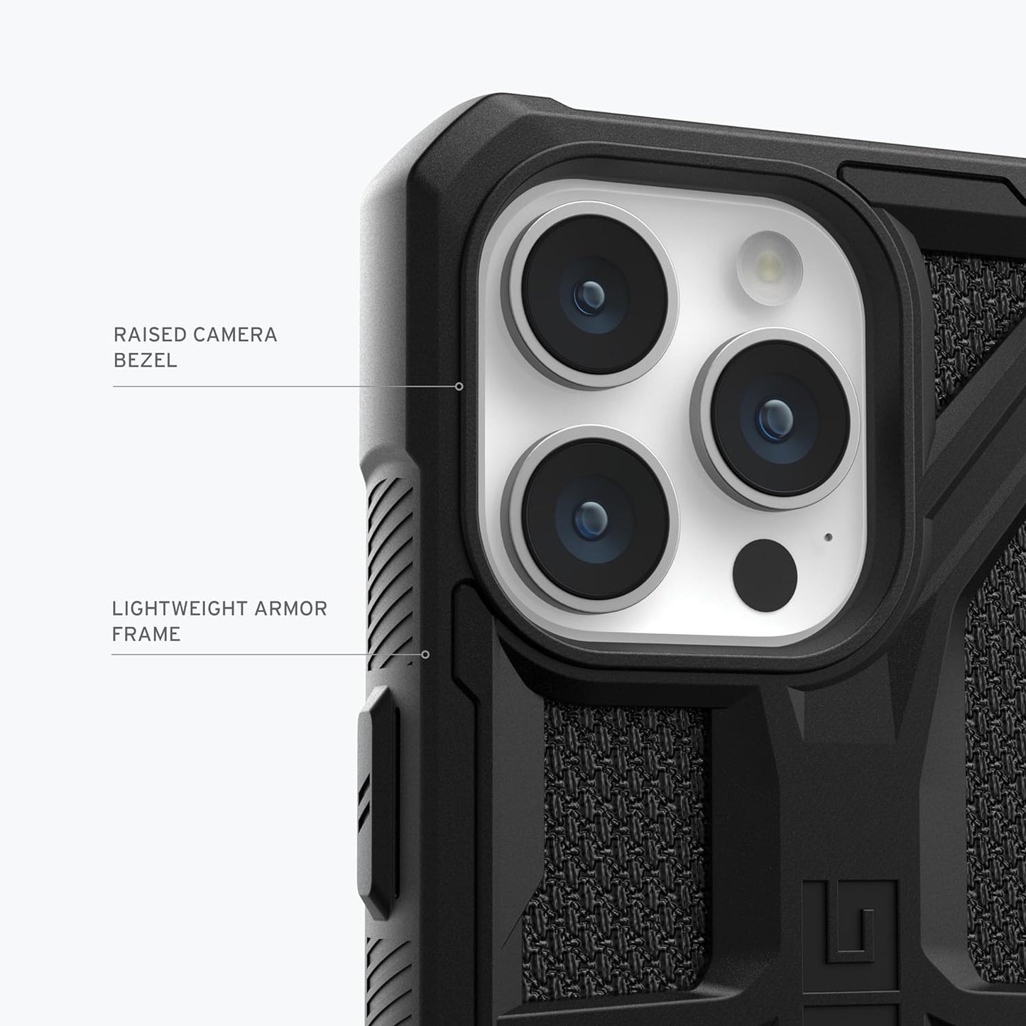 iPhone 15 Pro Max UAG Monarch Rugged Armour Premium Protective Kevlar Case - Gray