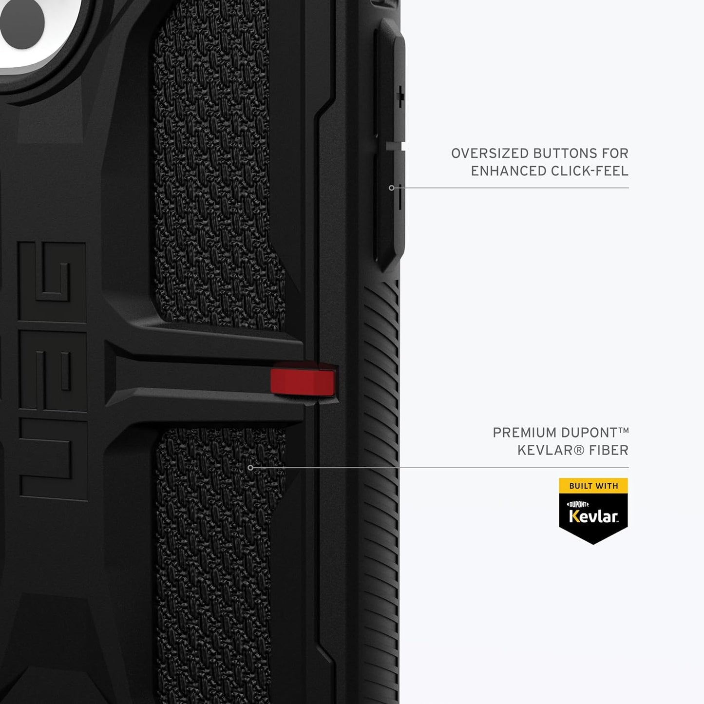iPhone 15 Pro Max UAG Monarch Rugged Armour Premium Protective Kevlar Case - Gray