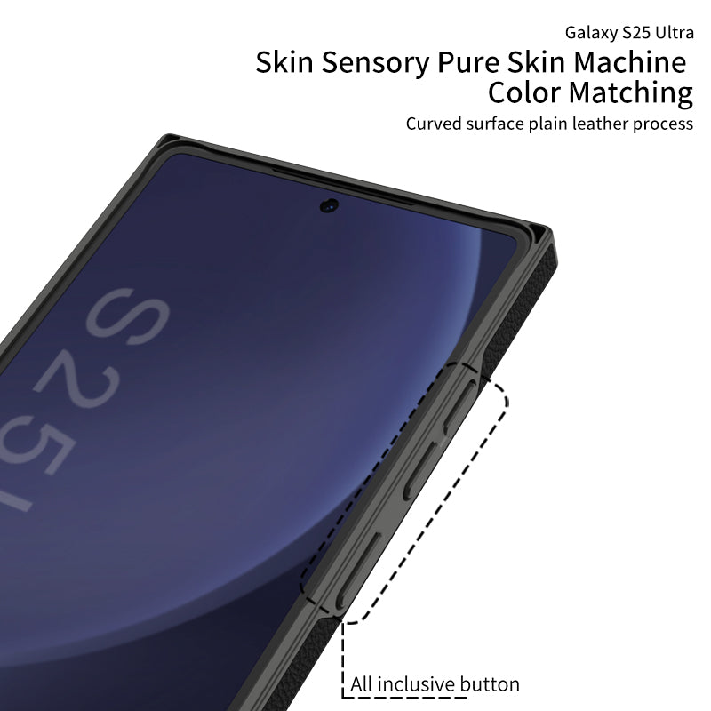 Samsung Galaxy S25 Ultra Durable Matt Leather Guard Case