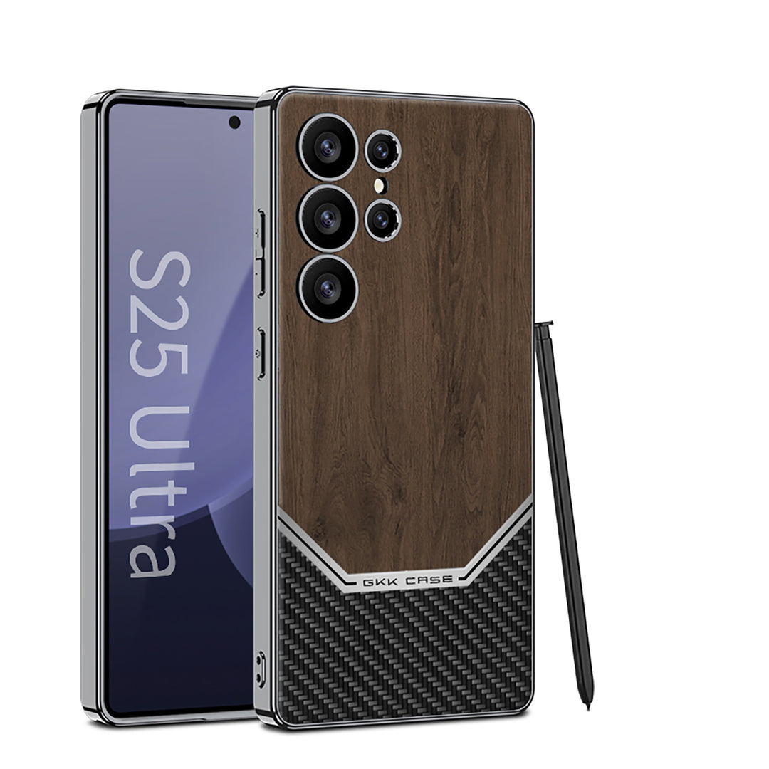 Samsung Galaxy S25 Ultra WoodFusion Carbon Case