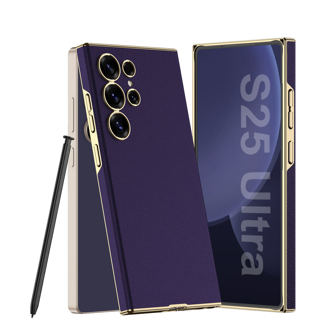 Samsung Galaxy S25 Ultra Chrome Edge Leather Case