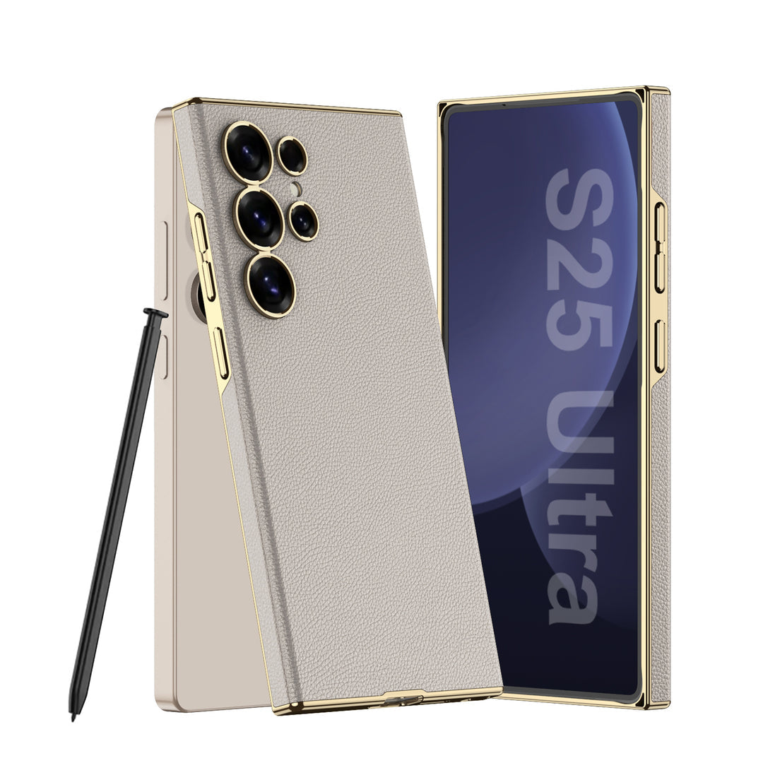 Samsung Galaxy S25 Ultra Chrome Edge Leather Case