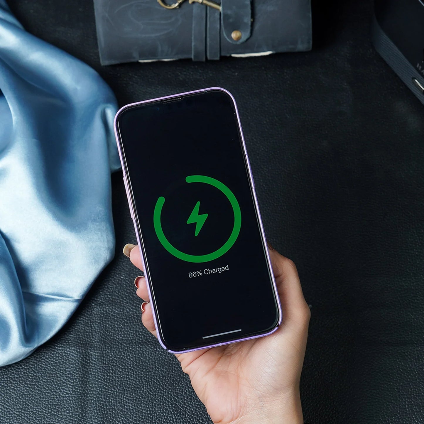 iPhone 15 Pro Radium Glow Futuristic Tech Design Magsafe Case - Black