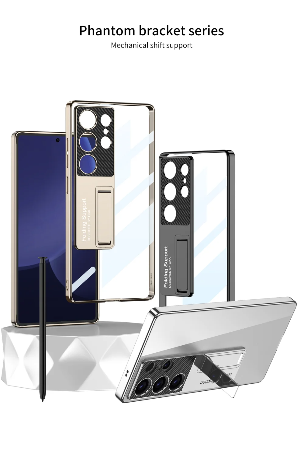 Samsung Galaxy S25 Ultra CrystalGuard Kickstand Case