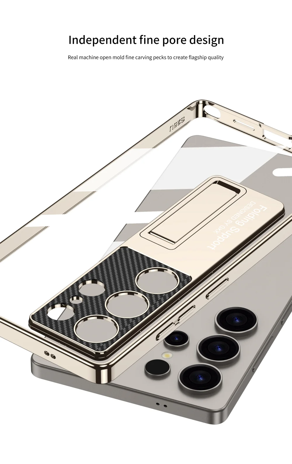 Samsung Galaxy S25 Ultra CrystalGuard Kickstand Case