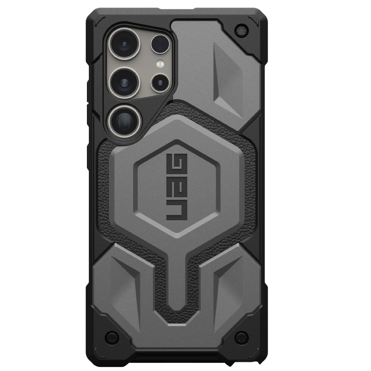 Samsung S24 Ultra Monarch Pro Top Grain Leather (TGL) Protective Armor Case with Magsafe - Gray