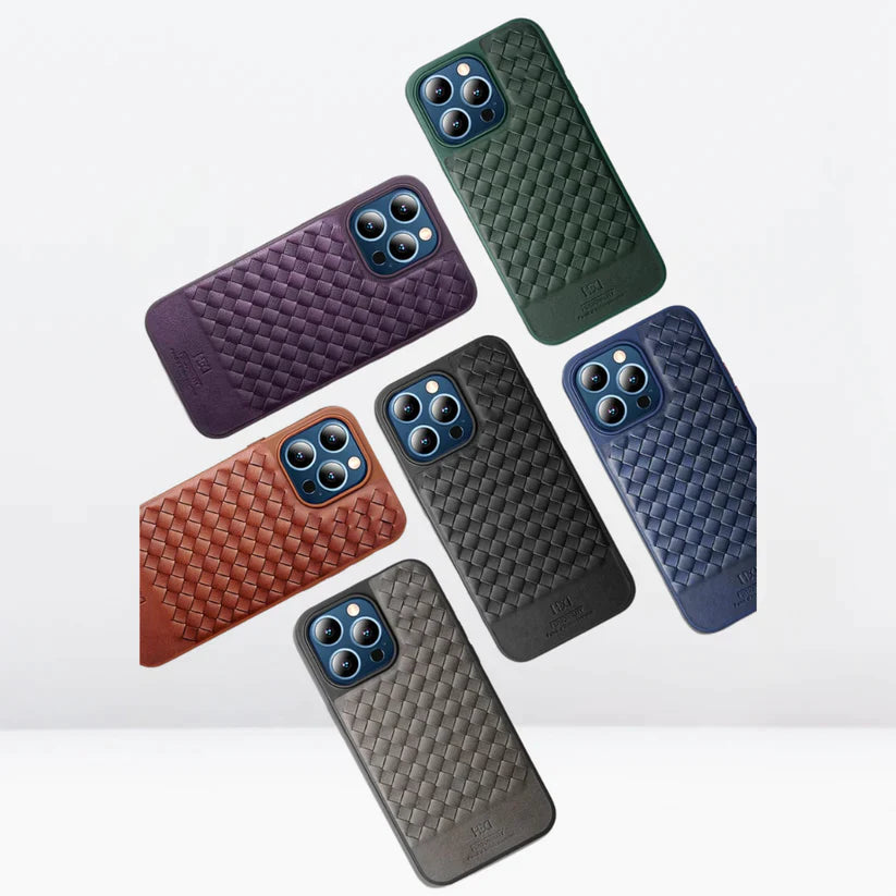 iPhone 15 Pro HBD Cross Leather Fine Texture Cases