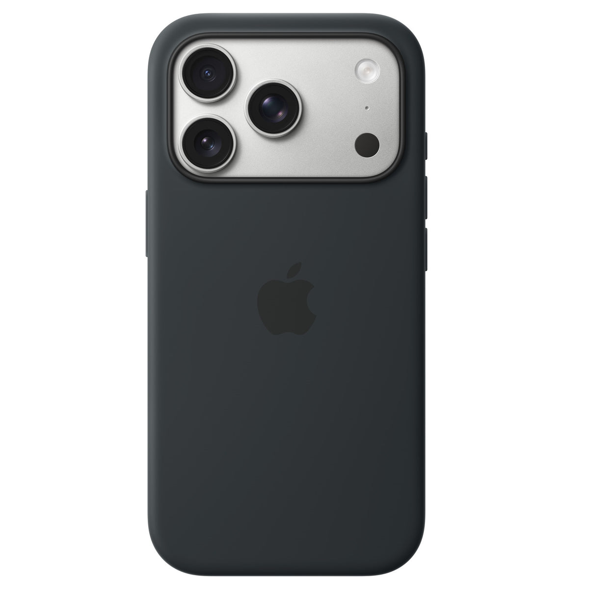 iPhone 18 Pro Max Silicone Back Cover Case with MagSafe & Camera Control Button - Black