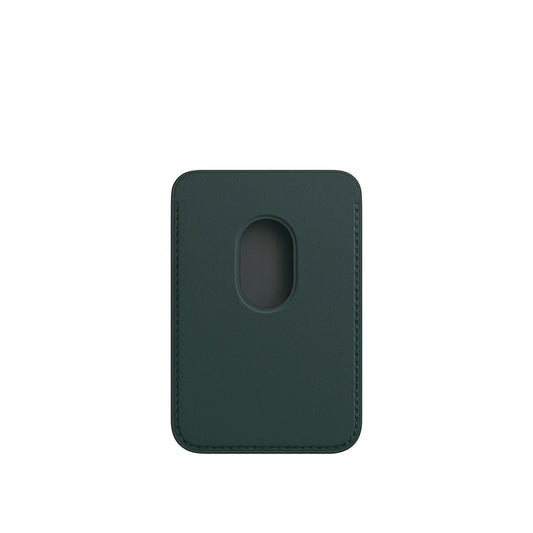 Leather MagSafe Wallet – Slim Magnetic Card Holder for iPhone - Ever Green