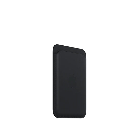 Leather MagSafe Wallet – Slim Magnetic Card Holder for iPhone - Black