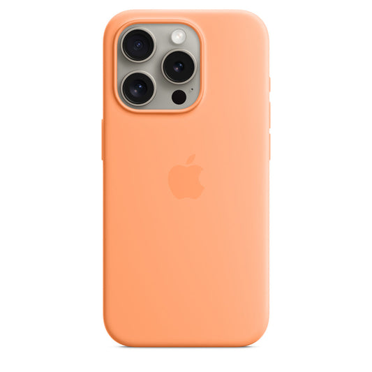 iPhone 15 Pro Silicon Case with Magsafe - Orange