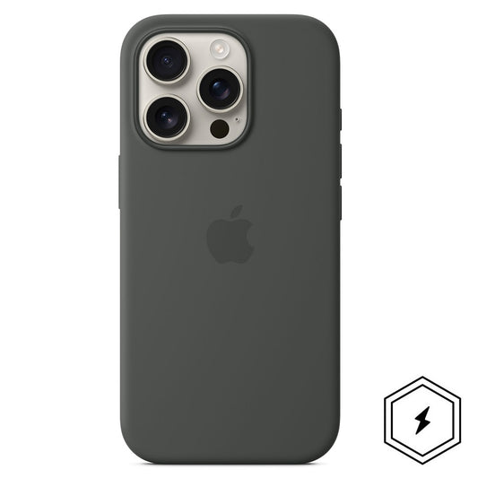 iPhone 16 Pro Max Silicon Case with Camera Control Button & Magsafe - Gray
