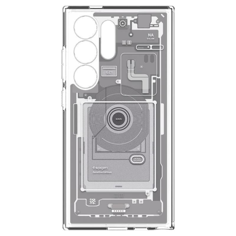 Samsung Galaxy S24 Ultra Zero One Hybrid Machine Shockproof Case - White
