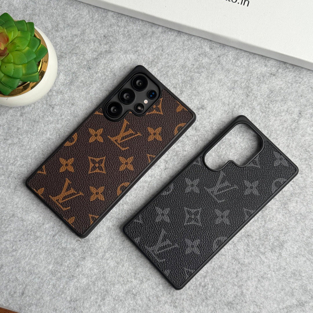Samsung Galaxy S25 Ultra Luxury Designer Leather Case - Brown